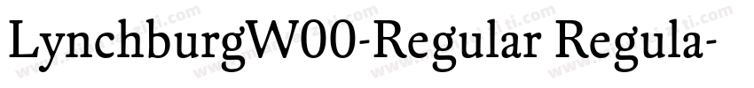 LynchburgW00-Regular Regula字体转换